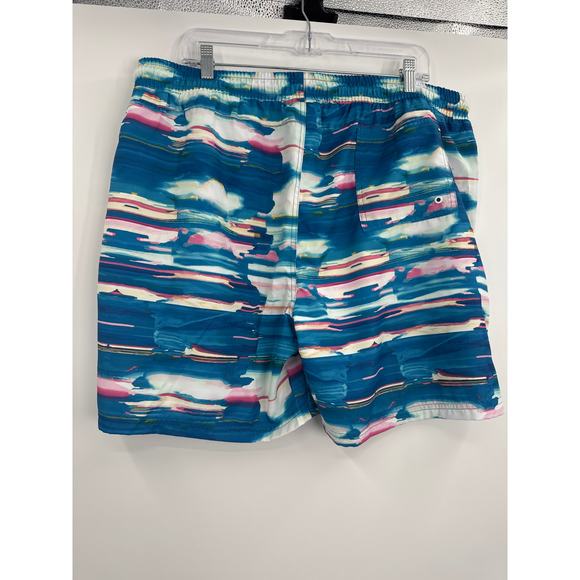NWT CSG Swimming trunks elastic waistband & drawstring blue size 2XL - Picture 3 of 6